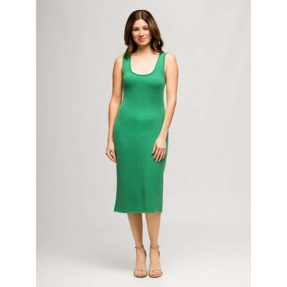 Womens Sleeveless Midi Dress