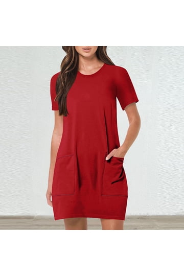 petite fitness dress Essential Dress With Built-In Shorts - Black main image 0