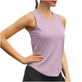 thumbnail image 1 of Womens Sleeveless Racerback Tank Top Round Neck Casual Basic Quick-Drying Neted Breathable Fitted Athletic Blouse Summer Gym Workout Shirt, 1 of 5