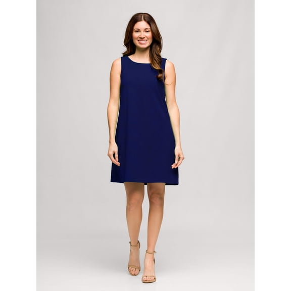 Womens Sleeveless Shift Dress
