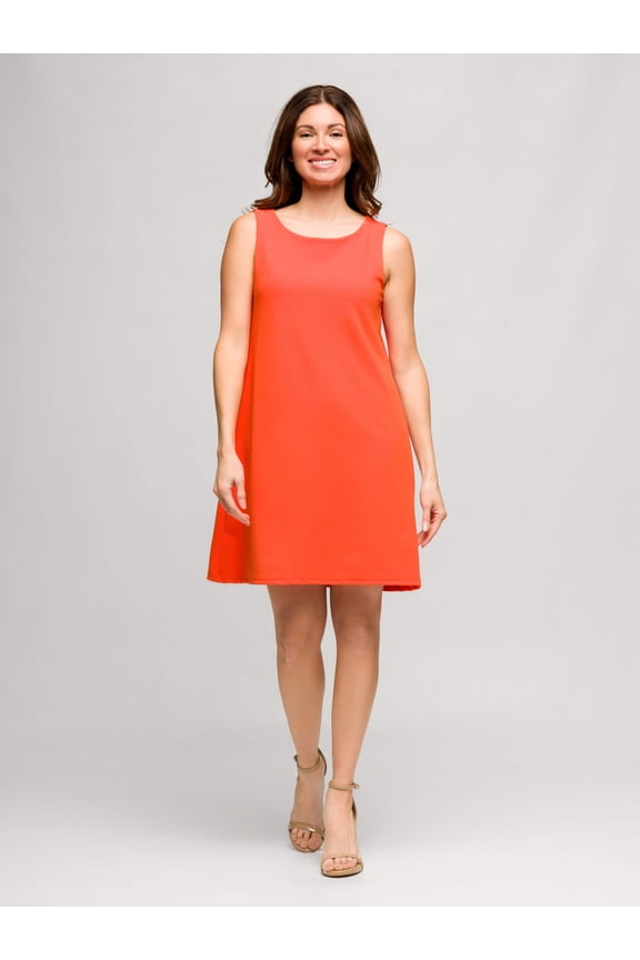 Womens Sleeveless Shift Dress
