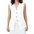 thumbnail image 1 of Womens Sleeveless Sweater Vest Button White XL, 1 of 10
