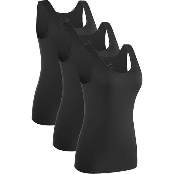 Womens Sleeveless Tank Tops Layering Tanks Undershirt Tank Top 3-4 Pack