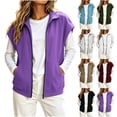 thumbnail image 1 of Womens Sleeveless Zip Up Vest Outerwear Casual Spring And Winter Layering Piece Sweatshirt Jacket with Pocket Outfit Travel, 1 of 8