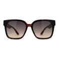thumbnail image 1 of Womens Slick Horn Rim Inset Lens Plastic Chic Sunglasses Tortoise Smoke, 1 of 5