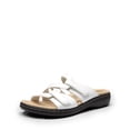 thumbnail image 1 of DREAM PAIRS Womens Casual Arch Support Slide Sandals Slip on Flat Sandals Plantar Fasciitis Soft Cushion Slippers, 1 of 7