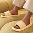 thumbnail image 1 of Womens Slides Men Ribbed Texture Eva Rubber Slides Open Toe Shower Shoes Indoor Outdoor Bathroom Pool Beach Spa Garden Lounge Daily Footwear, 1 of 4