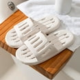 thumbnail image 1 of Womens Slides White, Quick-Dry Non-Slip Shower Slippers, Breathable PVC Pool & Indoor Outdoor Sandals for Women,Size 40, 1 of 5