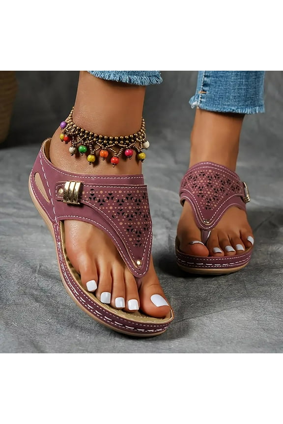 Womens Slides Women Sandals Slip on Flat Sandals Ladies Soft Cushion Fashion Yoga Mat Slippers Red 6.5