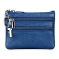 thumbnail image 1 of Womens Slim Coin Purse Faux Leather Wallet RFID Credit Card Holder Mini Front Pocket Wallet Coin Purse with Keychain for Daily Using, 1 of 8
