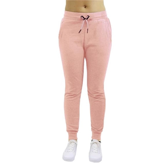 Womens Slim-Fit Sweatpants, Heather Pink - Small & Extra Large - Case of 24