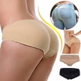 thumbnail image 1 of Womens Slim Shaper Seamless Underwear Butt Lifter Padded Butt Hip Enhancer Panties, Black, L, 1 of 7