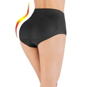 Womens Slim Shaper Seamless Underwear Butt Lifter Padded Butt Hip Enhancer Panties with Tummy Control