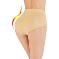 thumbnail image 1 of Womens Slim Shaper Seamless Underwear Butt Lifter Padded Butt Hip Enhancer Panties with Tummy Control, 1 of 8