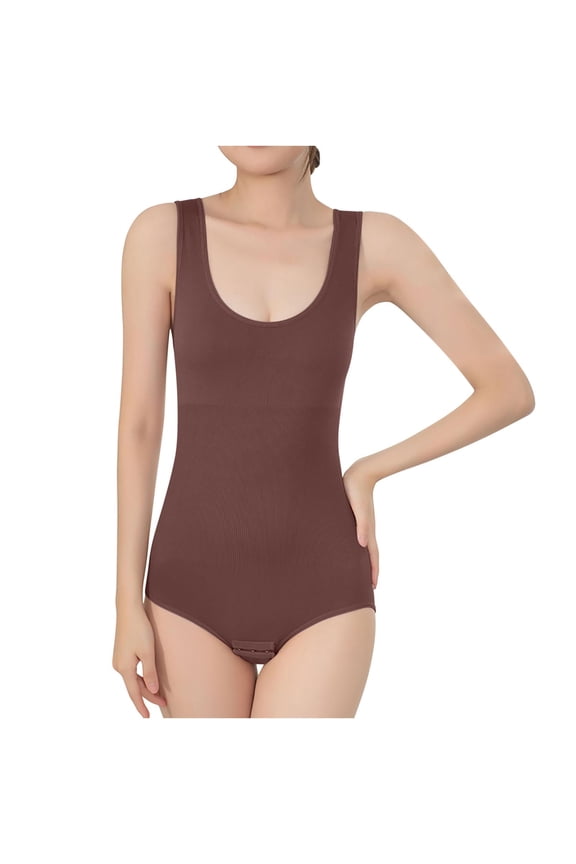 Womens Slimming Bodysuit Waist Trainer Full Body Shapewear Seamless Jumpsuits Tops Plus Size