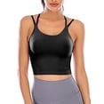 thumbnail image 1 of Womens Sling tube top Sports Bra Vest Longline Padded Comfortable Sling Tube Top Vest Gym Sports Bra Crop Top, 1 of 8