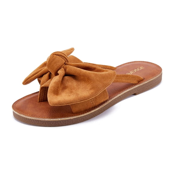 Womens Slip On Flip Flops Ring Toe Strappy Summer Gladiator Flat Sandals