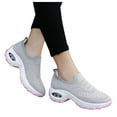 Womens Slip On One Foot Wear Shoes Work Non Slip Air Cushioned Sneakers