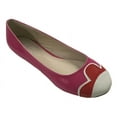 thumbnail image 1 of Womens Slip-On Patent Ballerina Flat PETAL Shoes-5995 Petal Fuchsia ( 8 ), 1 of 1
