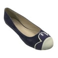 thumbnail image 1 of Womens Slip-On Patent Ballerina Flat PETAL Shoes-5995 Petal Royal ( 75 ), 1 of 10