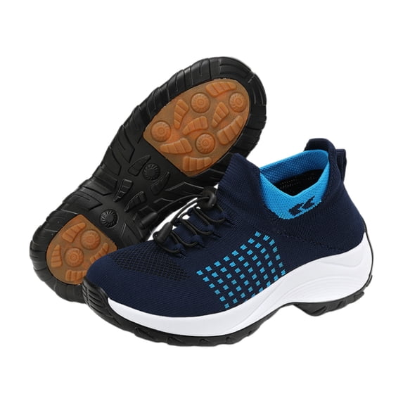 Womens Slip On Walking Shoes Breathable Mesh Non Slip Lightweight Comfort