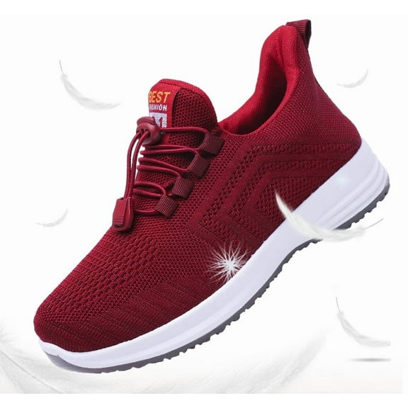Womens Slip On Walking Shoes, Comfort Slip On Tennis Shoes for Gym Workout Fashion Sneakers