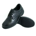 thumbnail image 1 of Womens Slip-Resistant Leather Work Oxford, Black - Size 8.5 Wide, 1 of 1