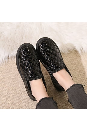 Womens Slip On Snow Boots Fashion Winter Fleece Lined Slip Resistant Warm Comfortable Versatile Bean Cotton Shoes For Everyday Casual Wear Winter Boots For Women