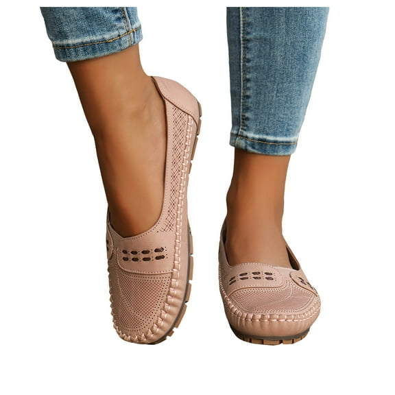 Womens Slip on Loafers Walking Shoes Comfortable Casual Beach Travel Ballet Flats Non Slip Work Dress Shoes