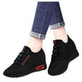 thumbnail image 1 of Womens Slip on Shoes Breathable Sneakers Inner Highten Insole Non Slip Shoes Low Top Casual Shoes, 1 of 8