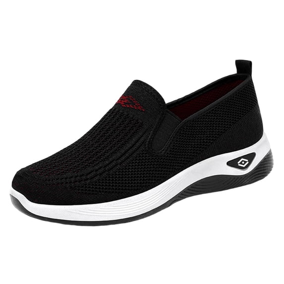 Womens Slip on Sneaker Walking Shoes Lightweight Breathable Comfortable Soft Sole Non-Slip Summer Sneakers | Black-A US Size 7