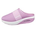 thumbnail image 1 of Womens Slip on Sneakers Open Back Shoes Comfort Walking Shoes Breathable Slippers Closed Toe Slides, 1 of 5