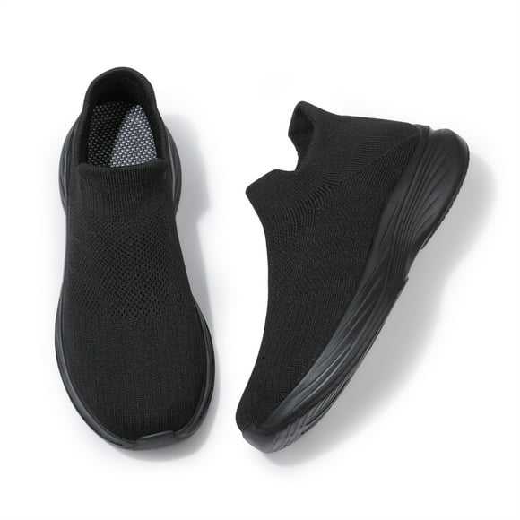 Womens Slip on Walking Shoes Comfort Lightweight Breathable Sock Shoe Non-Slip Athletic Fashion Mesh Workout Casual Sports Sneakers