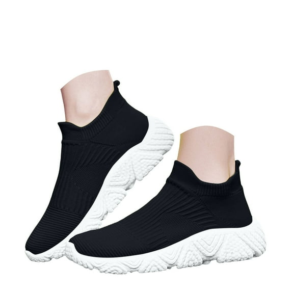 Womens Slip on Walking Shoes Lightweight Casual Workout Gym Running Shoes Cross Trainer Fashion Sneakers