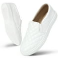 thumbnail image 1 of Womens Slip-ons Loafers Shoes for Womens Fashion Sneakers Comfortable Walking Flats Casual White Size 10, 1 of 8