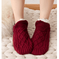 thumbnail image 1 of Womens Slipper Socks: Syphoria Winter Warm Fuzzy Socks, Thermal Cozy Non Slip Socks Fleece Home Socks, 1 Pair, 1 of 4