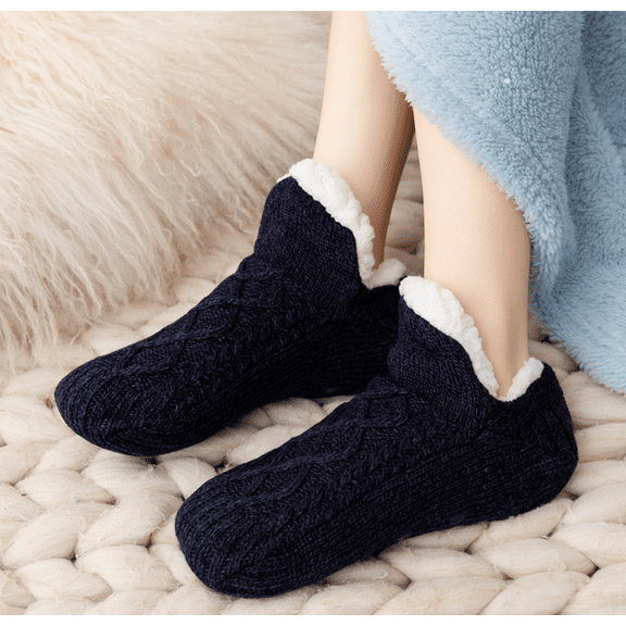 Womens Slipper Socks: Syphoria Winter Warm Fuzzy Socks, Thermal Cozy Non Slip Socks Fleece Home Socks, 1 Pair