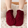 thumbnail image 1 of Womens Slipper Socks: Syphoria Winter Warm Fuzzy Socks, Thermal Cozy Non Slip Socks Fleece Home Socks, 1 Pair, 1 of 4
