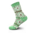 thumbnail image 1 of Womens Slipper Socks - Thick Vintage Sweater Patterned Cabin Crew Socks, 1 of 3