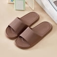 thumbnail image 1 of Womens Slippera Men's And Women's Home Slippers Suitable For All Seasons Couples Indoor And Outdoor Thick-Soled Soft-Soled Lightweight Bathroom Slippers,Brown,36, 1 of 8