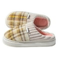 thumbnail image 1 of Womens Slippers Classic Plaid Winter Warm with Memory Foam Checkered Fuzzy House Shoes Platform Indoor Bedroom, 1 of 6