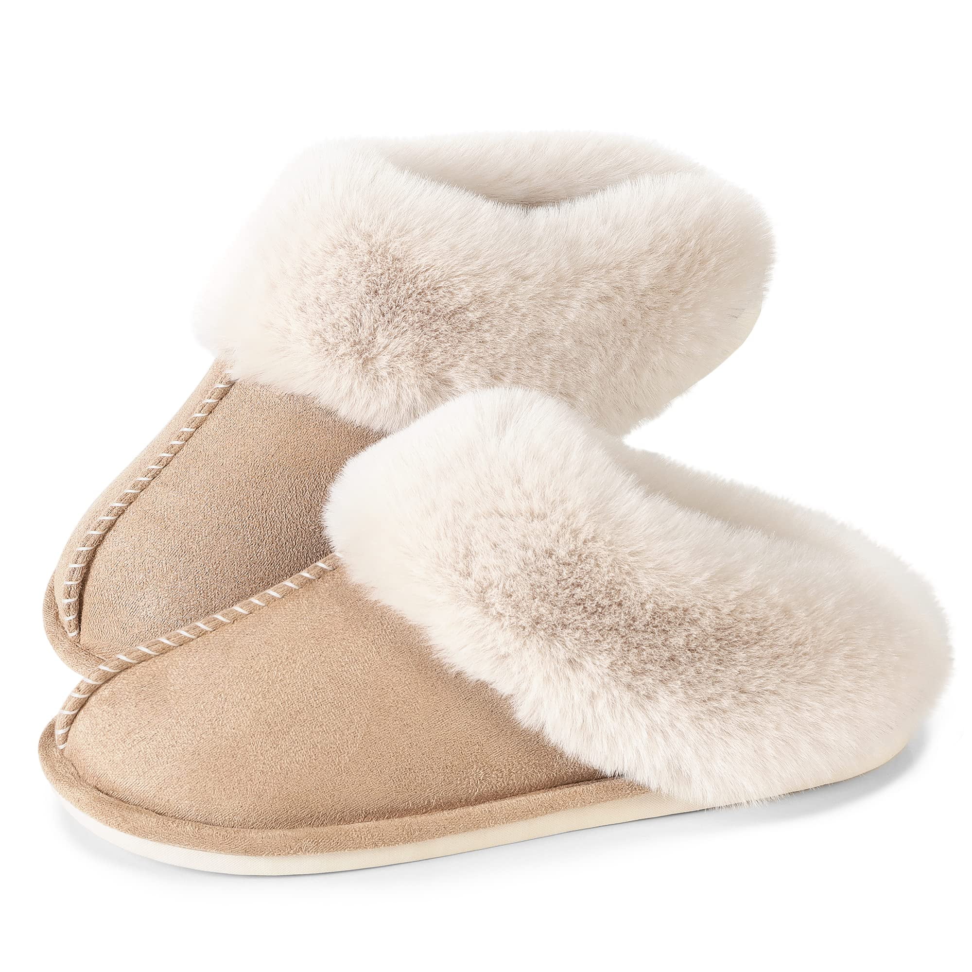 Cozy Thickened Warm Plush House Slippers，Women's Indoor Soft Bottom  Anti-Skid Comfortable Cotton Sli…See more Cozy Thickened Warm Plush House