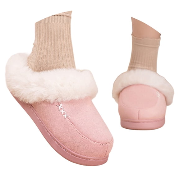 Womens Slippers Cute Slippers Women's Winter Slippers Fuzzy Shoes Cozy Indoor Outdoor Comfortable Soft Warm On Slides For Ladies