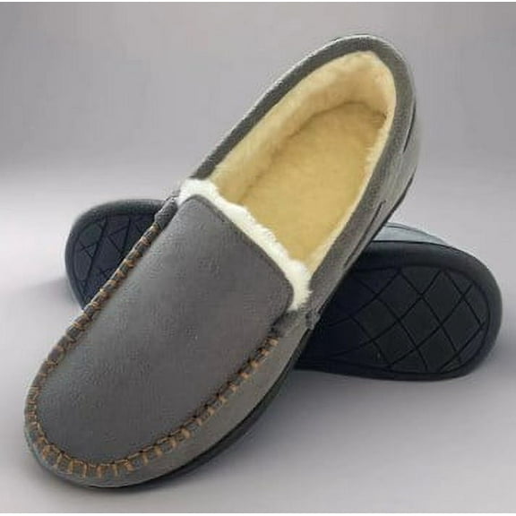 Womens Slippers House Shoes with Memory Foam Moccasin Slipper for Women with Non-Slip Rubber Sole Indoor Outdoor