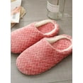 thumbnail image 1 of Womens Slippers Plush House Shoes Furry Fur Slippers Comfy Slip On Soft Flat Anti-Slip Sandals Bedroom Indoor Outdoor, S-XL, 1 of 2