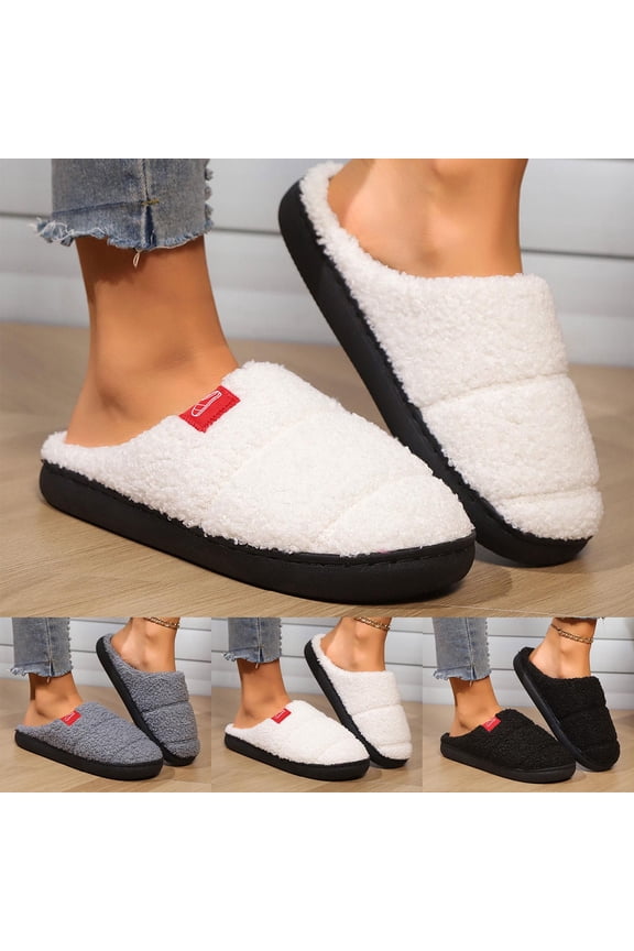 Womens Slippers Slip On Suede Mule Slipper Cozy Stylish Memory Foam Faux Fur Lining Wide Widths Available White 43