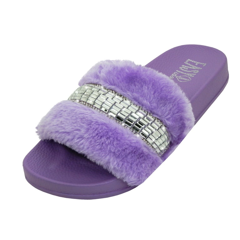 Purple fenty slides hotsell