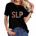 thumbnail image 1 of Womens Slp Leopard Appreciation Funny Apparel For Women For Work T-Shirt, 1 of 5