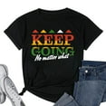 thumbnail image 1 of Womens Small Black Business or Keep going No matter what T-Shirt Black Small, 1 of 5