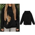 thumbnail image 1 of Womens Small Pet Pouch Sweatshirt Dog Holder Carrier Sweatshirt Casual Long Sleeve Oversized Pocket Pullover Tops Fall Winter Clothes, 1 of 6